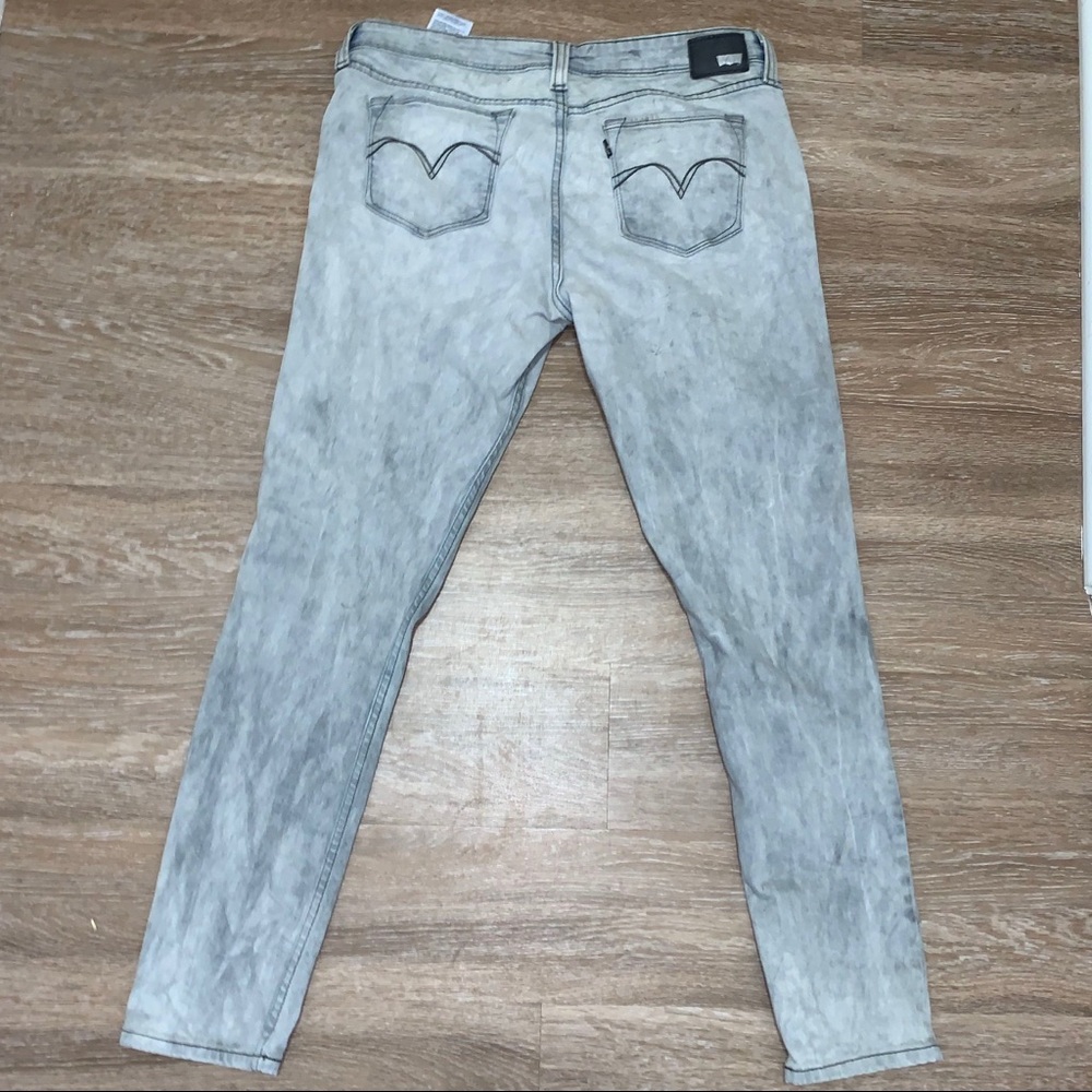 Mens Levi’s low rise skinny jeans gray